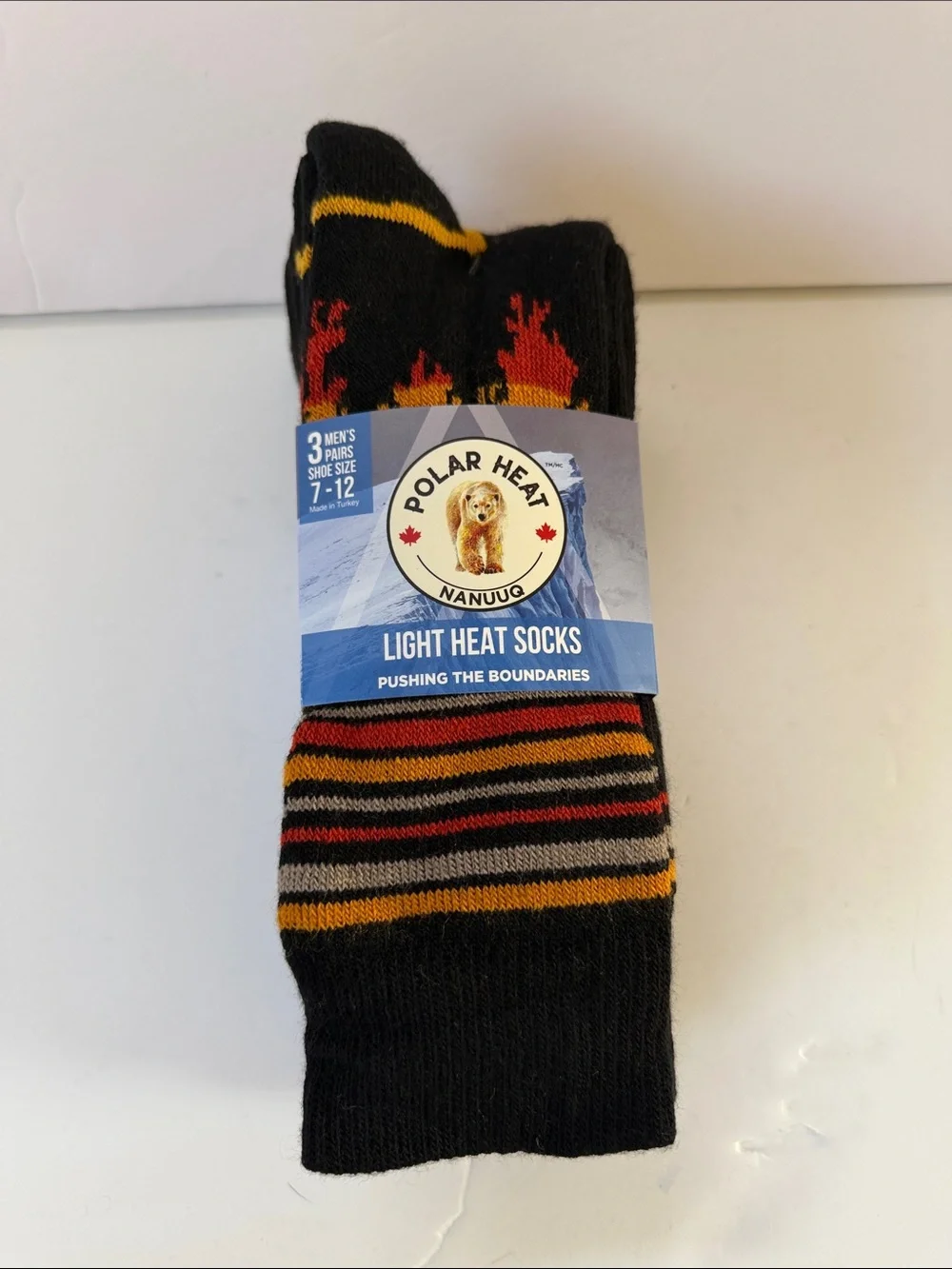 New Men’s Polar Heat 3 Pairs Light Heat Socks